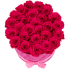 Flowerbox longlife Suzy donker roze van bovenaf